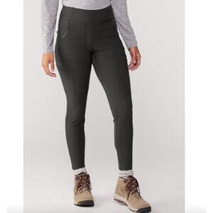 Athleta Headlands Hybrid Cargo Black Pant Tight Pockets Women's 2 XS Trail Gym